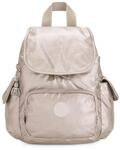 Kipling CITY PACK MINI Kleiner Rucksack, Metallic Glow (Silber)