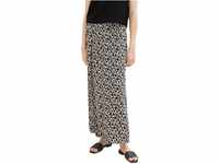 TOM TAILOR Damen 1037217 Maxi Rock mit Muster, 32148-Black Small Abstract...