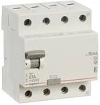 LEGRAND, FI-Schutzschalter 63A, 30mA; Fehlerstromschutzschalter/RCD, 4-polig - 63A /