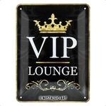 Nostalgic-Art Retro Blechschild, 15 x 20 cm, VIP Lounge &ndash; Geschenk-Idee f&uuml;r