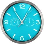 Bresser Funkuhr Wanduhr MyTime ND Thermo-Hygro mit ger&auml;uschlosem Funkuhrwerk,