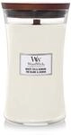 WoodWick Gro&szlig;e Sanduhr-Duftkerze | White Tea & Jasmine | mit knisterndem Docht 