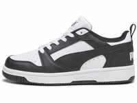 PUMA Rebound V6 LO JR Sneaker, White Black, 37 EU