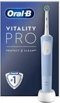 Oral-B Vitality Pro Elektrische Zahnb&uuml;rste, Blau, 1 B&uuml;rste zur 2D-Reinigung,