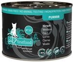 catz finefood Purrrr Hirsch Monoprotein Katzenfutter nass N&deg; 121, f&uuml;r