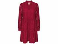 YAS Damen Yasholi Ls S. Noos Short Dresses, Jester Red, S EU