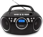 Karcher RR 5042-B tragbares CD Radio/Boombox mit CD-Player und Kassettenspieler...