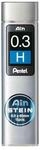 Pentel Ain STEIN C273 Feinmine, 15 Minen je Dose, 0.3 mm, H&auml;rtegrad H (1 Dose)