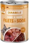 Sanabelle Nassfutter Schlemmertopf mit Gans & Huhn | 6 x 380 g | 2.28 kg