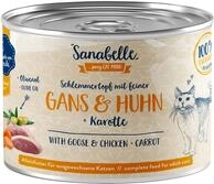 Sanabelle Nassfutter Schlemmertopf mit Gans & Huhn | 6 x 180 g | 1.08 kg Sanabelle Nassfutter Schlemmertopf mit Gans & Huhn | 6 x 180 g | 1.08 kg