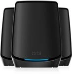 NETGEAR Orbi WiFi 6 Mesh WLAN System (RBK863SB), Triband Mesh, Router mit 2