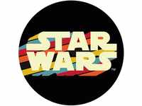Komar DOT runde und selbstklebende Vlies Fototapete - Star Wars Typeface - Ø