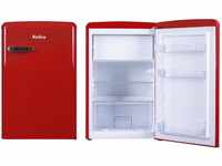 Amica KSR 361 160 R Kühlschrank mit Gefrierfach/Chili Red (Rot) / 88cm