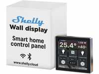 Shelly Wall Display Schwarz | Wlan & Bluetooth Bedienfeld mit integriertem