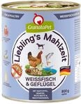 GranataPet Liebling's Mahlzeit Wei&szlig;fisch & Gefl&uuml;gel, Nassfutter f&uuml;r Hunde,