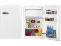 Amica KSR 361 160 W Retro Kühlschrank mit Gefrierfach/Snow White (Weiß) /...