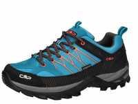 CMP Herren Rigel Low Shoes WP Trekking-Schuhe, Blau-Orange (Reef-Flame), 41 EU