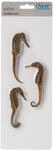 biOrb 55063 Seepferdchen 3er-Set, natur - Seepferdchen-Skulpturen-Set, Aquarium