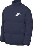 Nike FB7368-410 M NK TF CLUB PUFFER JKT Jacket Herren MIDNIGHT NAVY/WHITE...