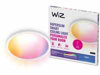WiZ SuperSlim Panel Deckenleuchte Tunable White & Color, 16 Mio. Farben,...