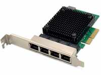 DIGITUS 2.5 Gigabit Ethernet Server Netzwerkkarte - 4 Port RJ45 - NIC -...