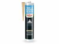 MEM Bad- & Sanitär-Silikon, Dauerhaft elastischer Silikon-Dichtstoff mit Schutz