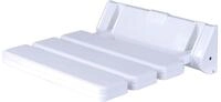 Alberts 140892 Duschklappsitz | f&uuml;r die Befestigung an der Wand | Kunststoff, wei&szlig;