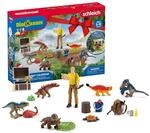 SCHLEICH Dinosaurs | Adventskalender 2025-98984 | mit beweglicher Figur Luis, 6 Mini