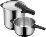 WMF Perfect One Pot Schnellkochtopf Set Induktion 2-teilig, Dampfkochtopf 8,5l + 4,5l