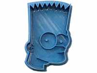 Cuticuter Simpsons Bart Ausstechform, Blau, 8 x 7 x 1.5 cm