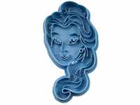Cuticuter Bestie Ausstechform, Motiv Animation Bella, blau, 8 x 7 x 1.5 cm