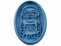 Cuticuter Kinder Minion Oval Ausstechform, Blau, 8 x 7 x 1.5 cm