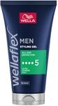 Wellaflex Men All-Day Definition Gel | Ultra starker Halt Styling Haargel | Veganes
