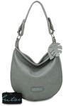 Fritzi Hoja Hobo Schultertasche Umh&auml;ngetasche Damen Lederimitat mit Rei&szlig;verschluss