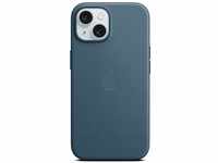 Apple iPhone 15 Feingewebe Case mit MagSafe – Pazifikblau...