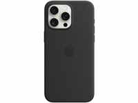 Apple iPhone 15 Pro Max Silikon Case mit MagSafe – Schwarz...