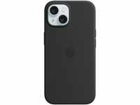 Apple iPhone 15 Silikon Case mit MagSafe – Schwarz ​​​​​​​