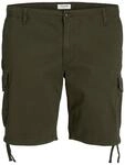 JACK & JONES Herren Cargo Short JPSTMARLEY JJCARGO - Relaxed Fit - Plussize,