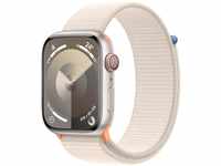 Apple Watch Series 9 (GPS + Cellular, 45 mm) Smartwatch mit Aluminiumgehäuse...