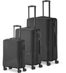 Travelite 4-Rad Koffer Set 3 teilig Gr&ouml;&szlig;en L/M/S, Gep&auml;ck Serie Bali: ABS