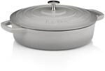 kela Br&auml;ter Calido, &Oslash; 28 cm, 3,2 L, Gusseisen, hellgrau, rund, Allherdboden,
