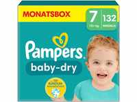 Pampers Windeln Größe 7 (15kg+) Baby-Dry, Extra Large, MONATSBOX, bis zu 12...