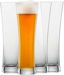 SCHOTT ZWIESEL Weizenbierglas Beer Basic 0,5 l (4er-Set), geradlinige Weizengl&auml;ser