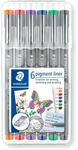 STAEDTLER bunte pigment liner, dokumentenechte Pigmenttinte, lange Metallspitze,