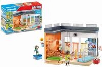 PLAYMOBIL City Life 71328 Anbau Turnhalle, Turnhallen Anbau mit Basketballkorb,