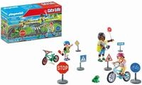 PLAYMOBIL City Life 71332 Fahrradparcours, Verkehrserziehung, Fahrr&auml;dern