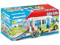 PLAYMOBIL City Life 71329 Schulbus, Großer Schulbus mit Schiebetür, Faltbare...