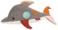 SIGIKID 43221 Kuscheltier Delfin Patchwork Sweety, Yellow f&uuml;r M&auml;dchen und Jungen