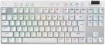 Logitech G PRO X TKL LIGHTSPEED kabellose Gaming-Tastatur, US QWERTY-Layout - Wei&szlig;
