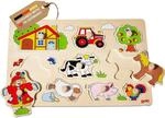 Goki 57995 - Steckpuzzle - Bauernhof VI